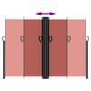 vidaXL Infällbar sidomarkis terrakotta 180x1000 cm