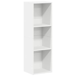 vidaXL Bokhylla/tv-b&auml;nk vit 36x30x114 cm konstruerat tr&auml;