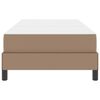 vidaXL S&auml;ngram med madrass Cappuccino 100 x 200 cm tyg