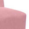 vidaXL Modulsofa utan armst&ouml;d 2 pcs Rosa 55 x 74 x 82 cm Sammet