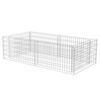 vidaXL Planteringsgabion galvaniserat st&aring;l 180x90x50 cm