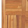 vidaXL Bordsskiva massiv teak fyrkantig 80x80x2,5 cm