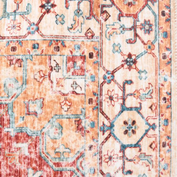 vidaXL Matta med m&ouml;nster tv&auml;ttbar flerf&auml;rgad 120x170 cm polyester