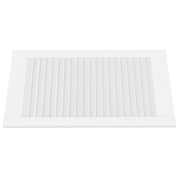 vidaXL Skåpluckor lamelldesign 2 st vit 69x39,4 cm massiv furu