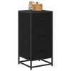 vidaXL Sideboard Svart Ek 35,5 x 35 x 76 cm