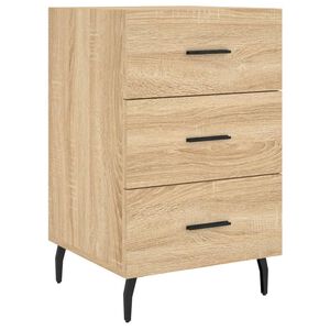 vidaXL S&auml;ngbord sonoma-ek 40x40x66 cm konstruerat tr&auml;