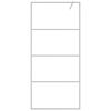 vidaXL Duschv&auml;gg silver 90x195 cm klart ESG-glas