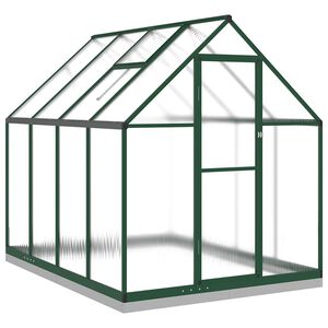vidaXL V&auml;xthus med ram gr&ouml;n 224x169x202 cm aluminium