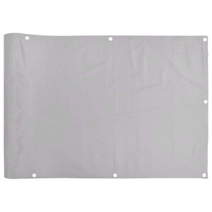 vidaXL Insynsskydd f&ouml;r balkong gr&aring; 400x120 cm PVC