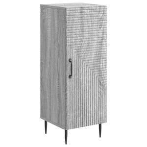 vidaXL Sideboard Gr&aring; sonoma-ek 33 x 34,5 x 89,5 cm Konstruerat tr&auml;
