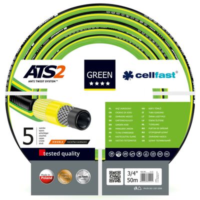 Cellfast Trädgårdsslang ATS2 3/4" 50m grön