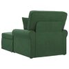 vidaXL Chaise Lounge med Kjol Jungelgr&ouml;n 91 x 157 x 91 cm Ribbad Tyg