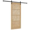 vidaXL Skjutd&ouml;rr Naturlig 86 x 198,5 cm Massiv furu