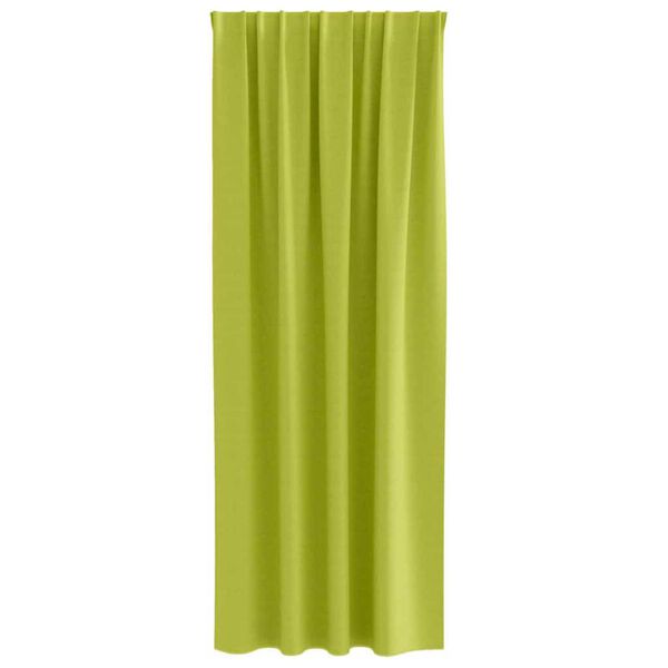 vidaXL Mörkläggningsgardiner med Ringar 2 pcs Grön 245 x 140 cm