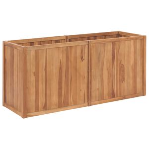 vidaXL Odlingsl&aring;da upph&ouml;jd 150x50x70 cm massivt teaktr&auml;
