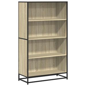 vidaXL Bokhylla sonoma-ek 80,5x35x139 cm konstruerat tr&auml;
