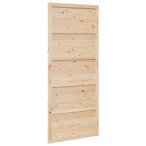 vidaXL Ladug&aring;rdsd&ouml;rr 80 x 2,5 x 208 cm Massiv furu Naturlig