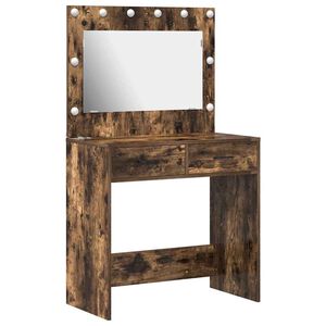 vidaXL Smyckebord R&ouml;kt ek 78,5 x 41 x 135 cm Konstruerat tr&auml;