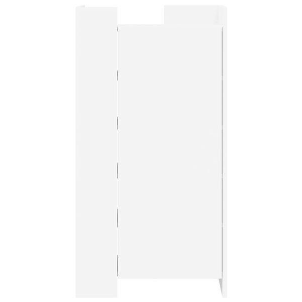 vidaXL Skoskåp vit 52x37,5x100 cm konstruerat trä