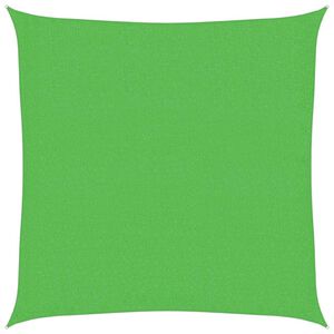 vidaXL Solsegel 160 g/m&sup2; ljusgr&ouml;n 2x2 m HDPE