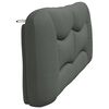 vidaXL Headboard Cushion "Hvar" Dark Grey 200 cm Fabric