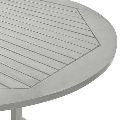 vidaXL Trädgårdsbord grå 200x100x74 cm massivt akaciaträ