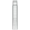 vidaXL Gabioner bågformade 10 st 200x30x140/160 cm galvaniserat järn