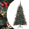 vidaXL Konstgjord julgran Gr&ouml;n 150 cm PVC och Plast och St&aring;l