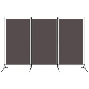 vidaXL Rumsavdelare 3 paneler antracit 260x180 cm