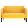 vidaXL Loveseat soffa ljusgul 109 cm manchestertyg
