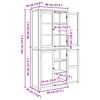 vidaXL F&ouml;rvaringsm&ouml;belset med lagring med d&ouml;rr Brun Konstruerat tr&auml;