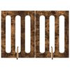 vidaXL F&auml;llbar husdjursgrind 2 st R&ouml;kt ek 100,5 x 38 x 70 cm
