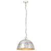 vidaXL H&auml;nglampa industriell vintage 25 W silver rund 41 cm E27