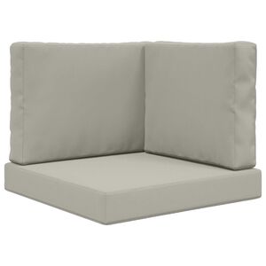 vidaXL Utomhus Soffa Kudde 3 pcs Gr&aring; Polyester