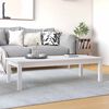 vidaXL Soffbord vit 110x50x30 cm massiv furu