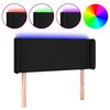 vidaXL S&auml;nggavel LED svart 83x16x78/88 cm tyg