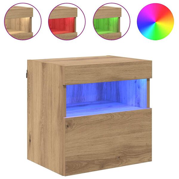 vidaXL TV-v&auml;ggsk&aring;p 2 pcs Artisan Ek 40 x 30 x 40 cm Konstruerat tr&auml;