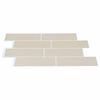 vidaXL Subwaytile 10 pcs Beige 29.4 x 21.4 cm Polyuretan och PET