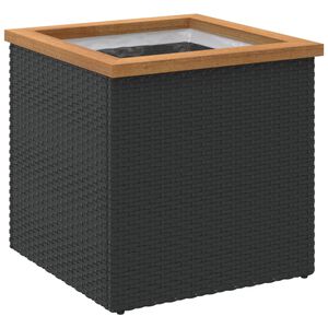 vidaXL Odlingsl&aring;da svart 40x40x40 cm konstrotting