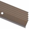 vidaXL L-formade halkskydd f&ouml;r trapp 5 st aluminium 100 cm brun
