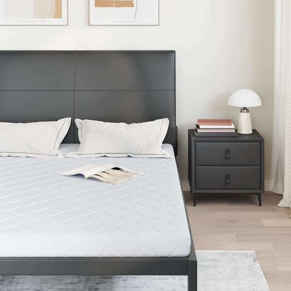 vidaXL Madrass med kokoslager Vit 190 x 140 cm PU skum