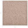 vidaXL Textilplattor 20 st 5 m² 50x50 cm beige