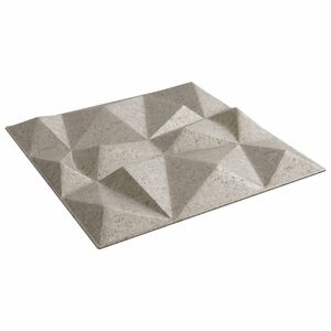 vidaXL V&auml;ggpaneler 12 pcs Diamond Betong 50 x 50 cm XPS Skum