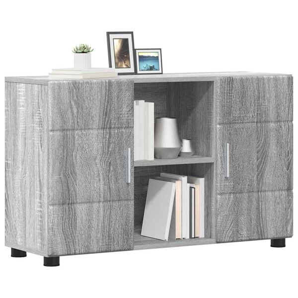 vidaXL Sideboard Gr&aring; Sonoma 88,5 x 30,5 x 55,5 cm Konstruerat tr&auml;