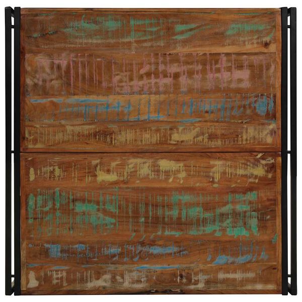 vidaXL Soffbord flerfärgat 100x100x35 cm massivt trä återvunnet