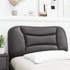 vidaXL Headboard Cushion "Hvar" Grey 90 cm Faux Leather