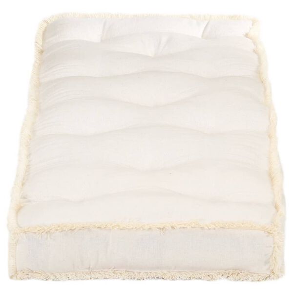 vidaXL Dyna till pallsoffa beige 120x40x7 cm