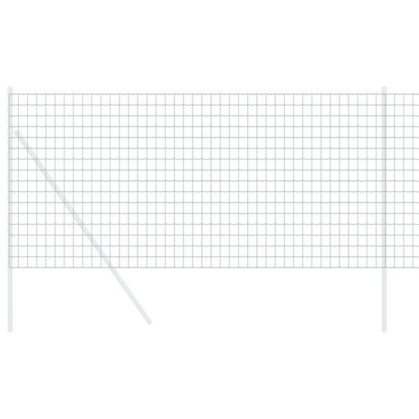 vidaXL Eurogärdsel Grön 0,6 x 50 m PVC-belagt järn
