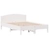 vidaXL S&auml;ngram utan madrass vit 120x200 cm massiv furu