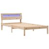 vidaXL S&auml;ngram med huvudgavel Brun 75 x 190 cm Massiv furu